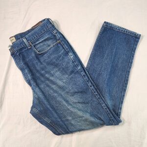 LL Bean Straight Leg Blue Jeans Mens 40x34 Blue 100% Cotton Classic Fit